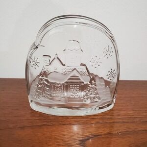 Luminarc Welcome Home" glass tea light holder made‎ in France 1991.